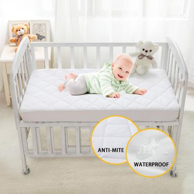 China Plain Brushed Anti-mite Padded Fabric, Waterproof Mattress Protector Cover, Breathable, For Baby 28*52*6 Inch/71*132*15Cm for sale