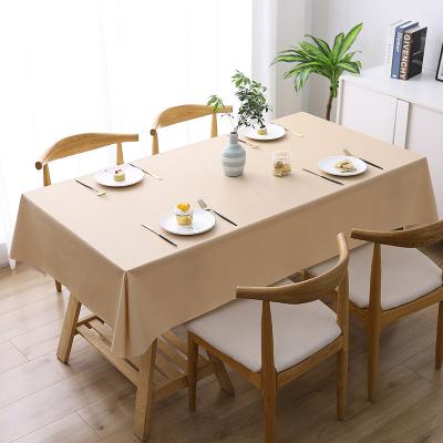 China Europe Soild Waterproof Tablecloth PVC Waterproof Decorative Rectangular Table Cover Map Kitchen Tableclothes Against Oilproof Pollution for sale