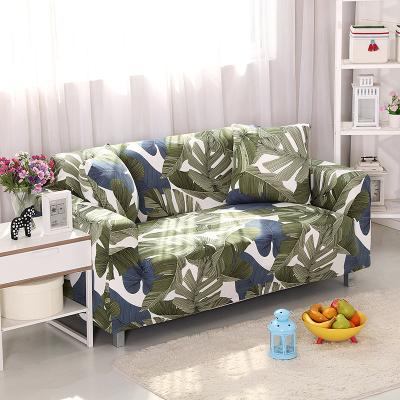 China Wholesale Breathable Comfort Elastic Leaves Sofa Cover Elastic In Stock, Single-Seat, Double-Seat, Three-Seat 3 Piece Sofa Set Cover Sofa Cover Sets for sale