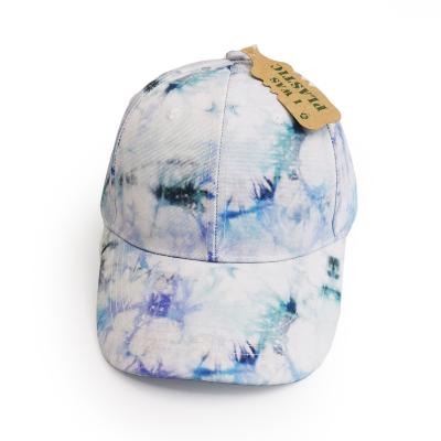 China Wholesale piastic COMMON factory regeneration fabric sun protection hat hats women tie dye baseball cap for sale