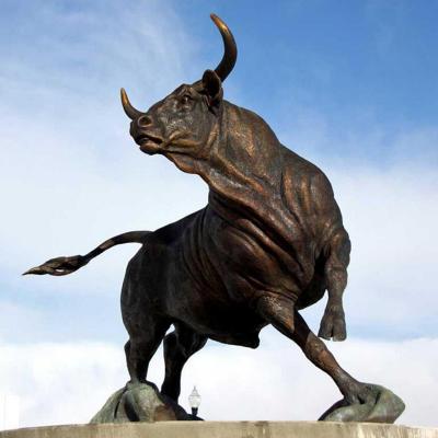 China Angus Bull Sculpture Ox Outdoor Sculpture Bronze Statue in Europe Large or Life Size for sale