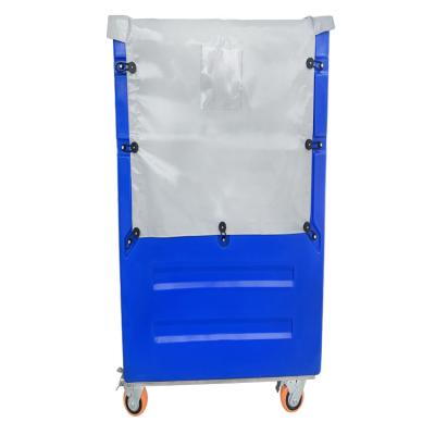 China Factory Hot type plastic linen delivery carts tall boy trolleys used in hotel/shopmall support OEM for sale