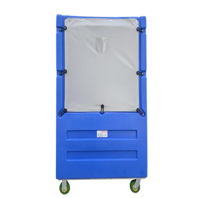 China Factory Rotational molding process plastic hotel laundry trolley tall boy carts used in hotel/shopmall support OEM for sale