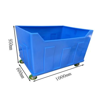 China Factory OEM plastic linen trolleys carts suitable for washing plants/hotels etc for sale