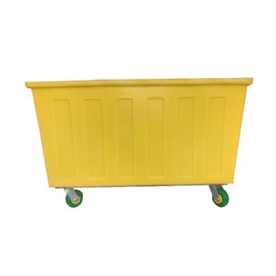 China Factory Commercial laundry trollies on wheels collecting linen carts used in hotel/shopmall for sale