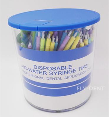 China 250pcs Colorful Disposable Dental Air-Water Syringe Tips for sale