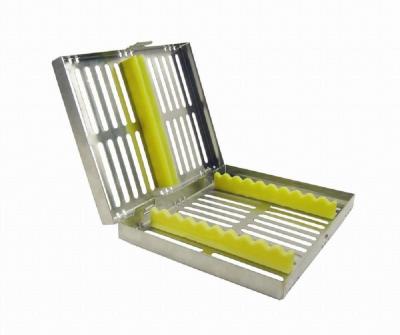 China Dental Sterilization Cassette Rack Tray Box for 10 Dental Surgical Instruments for sale