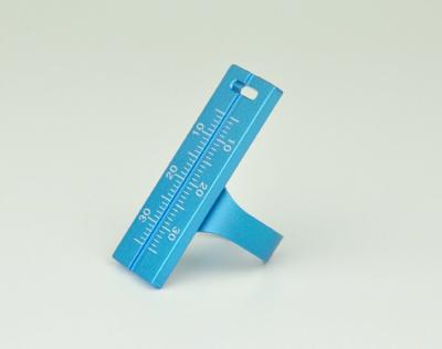 China Dental Endo Ruler Aluminium Ring Dentist Finger Ring Blue for sale