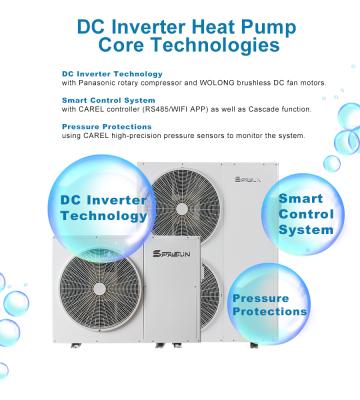 China Outdoor ERP Label A+++ -20C Low Temperature CGK060V2 Heating Hot Water DC Inverter Air Source Heat Pump Monoblock With Cooling for sale