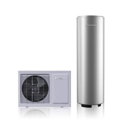 China 5.5KW Hotel Household Air To Water Heat Pump With Hot Water Tank for sale