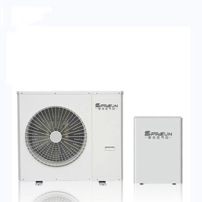 China Bathroom Anti Freezing -25C 8 KW Mini EVI Heat Pump Split Automatically For DHW And Heating System for sale