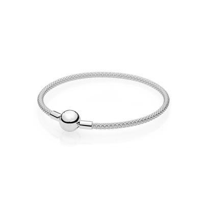 China Fashion Trendy 925 Sterling Silver Charms Bracelet Fashion High Quality Wholesale Jewelry 925 Silver Bracelets for sale