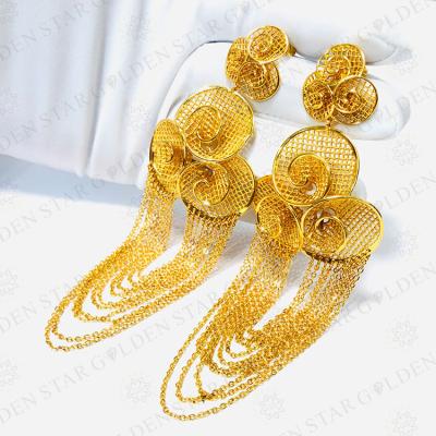 China Star TRENDY gold jewelry real gold plated earring findings hot selling gold plated earring hook earrings gold plated for sale