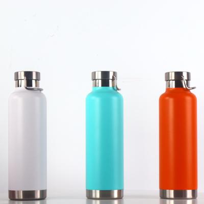 China Hot Selling Sustainable 304 Stainless Steel Double Wall Narrow Mouth Water Bottle Customized Vacuum Thermos Flask With Handle China for sale