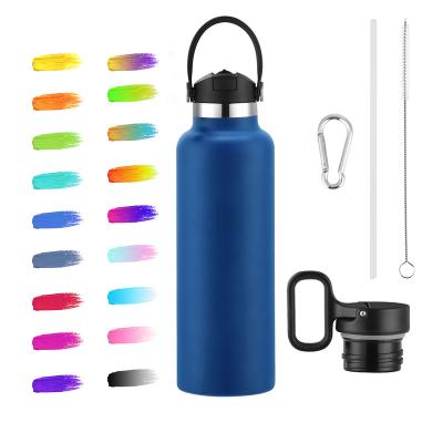 China PORTABLE 470ml 600ml 710ml stainless steel double wall insulated drinking water bottle 950ml water bottles for wholesale for sale