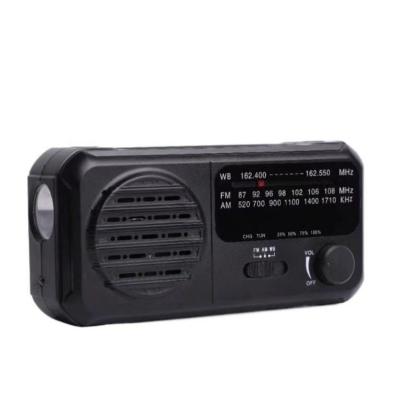 China Am Fm Wb Emergency Solar Hand Crank Radio Phone Charger Power LED for sale