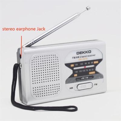 China Sliver Color Mini Pocket AM FM Radio With Speaker Support OEM for sale