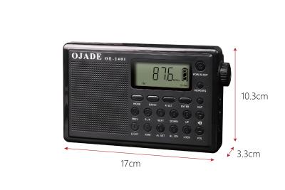 China FM MW SW Digital Radio Support Bluetooth with LCD Display and TF Card Slot for sale