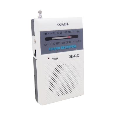 China Certified XIBOMAN OE-1202 Portable FM AM Radio with Pocket Mini Size and ABS Plastic Material for sale