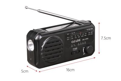 China AM FM SW Bands Solarbetrieb Bluetooth Radio mit wiederaufladbarer Batterie und langlebiger Antenne USB Jack zu verkaufen