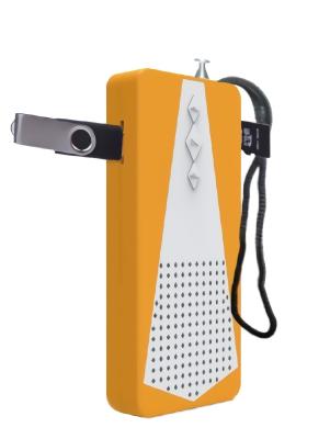 China Leichter USB-FM-Funkempfänger mit eingebauter Antenne 88-108MHz Frequenzbereich 120g Gewicht OEM-Farbunterstützung zu verkaufen