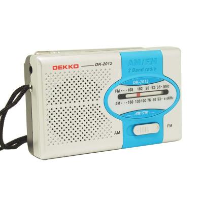 China Portable Plastic Pocket-Sized AM FM Radio with AA Battery Lightweight and Durable for sale