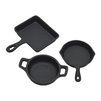 China High Quality Viable Metal Cast Iron Mini Pan Cookie Pan for sale