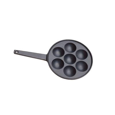 China Amazon Viable Wholesale High Quality Hot Selling 7-Hole Cast Iron Cookware/Non-Stick Cast Iron Cookware Set Cake Pan Muffin Pan for sale