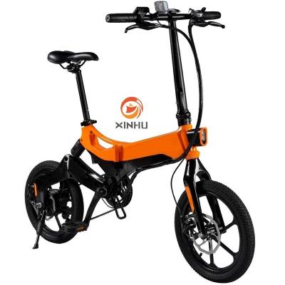 China XINHU 350 Watt Battery Multifunctional Hidden Double ebike 16 inch Modern Classic Cruiser ebike New High Power for women bicicletas elctricas for sale