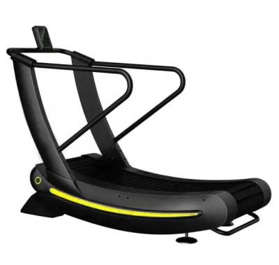 China Commercial fitness equipment without curve treadmill woodway electiricty air runner for sale