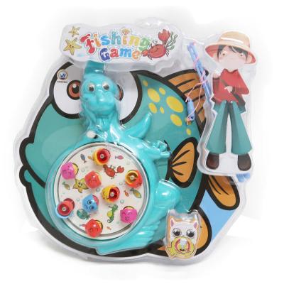 China Plastic Toy Fishing Game With Cute Spotted Fishing Fish And Rod Best Gift For Kids Boys Girls Bathtub Fun Time for sale