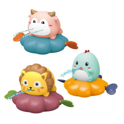 China Small Animal Bathtub Wind Up Amazon Floats Reling Pull Line Set Shower Bath Toys For Children for sale