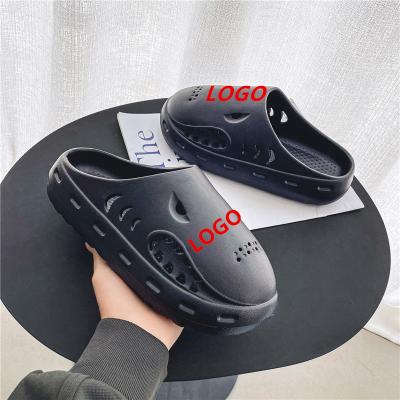 China Factory Damping New Custom Shark Slippers Logo Slides Slippers Eva Custom Printed Unisex Slips With Logo for sale