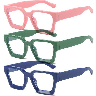 China Other Green Eyewear Glasses Designer Optical Eyeglasses Plastic Eyeglasses Square Clear Glass Eyeglasses Oversized Fashion Trendy Women Eyeglasses for sale