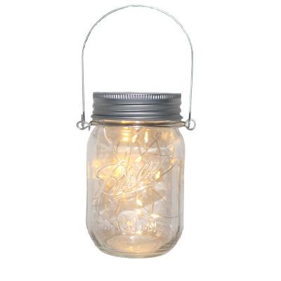 China Mason Jar Lights Solar Bottle Lights Outdoor Mason Jar Christmas Decorations Lights Mason Jar Lights Glass Bottle Mason for sale