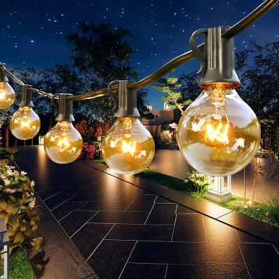 China G40 String Light G40 Edison Bulbs Patio Backyard String Lights Outside Commercial Hanging Lights Wedding Lights Decor for Bistros for sale