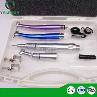 China Porcelain stainless steel surgical dental instrument handpiece kits with 2 +1 high low speed handpieces for sale