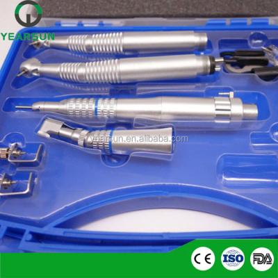 China The stainless steel dental equipment handpiece kits includingled handpiece and low speed handpiece for sale