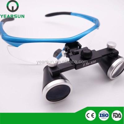 China Italy Surgical Instruments Importers Dental Loupes 2.5X or 3.5x With Head Light Magnifying Glass Head 223mm*147mm*73mm for sale