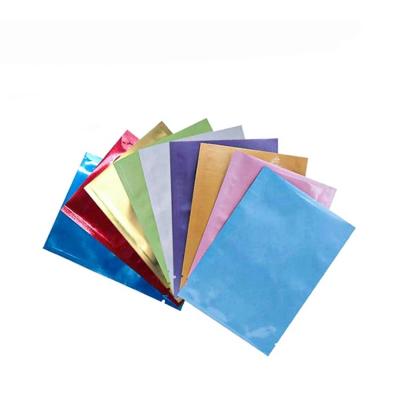 China Moisture Proof In 3 Side Seal Stock And Custom Multicolored Aluminum Foil Heat Sealing Pouches Packaging Bags for sale