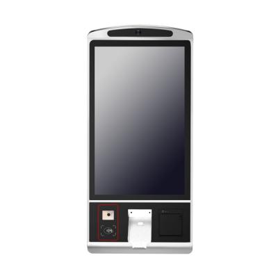 China Bank/cinema/restaurant/shops/hospital/lobby/etc. Mini Electron Desktop Wall Mounted Android Bill Acceptor Bank Cash Payment Termin a Screen Kiosk with Card Reader for sale