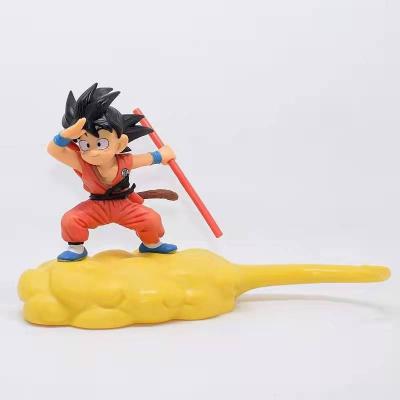 China Cartoon Toy Wholesale Boxed PVC Childhood Anime Toy Goku Somersault Cloud Dragon Ball Action Number for sale