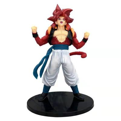 China Cartoon Toy Wholesale Hot-selling Boxed Red Hair GOGETA Dragon Ball Anime Super Saiyan 4 PVC Figure for sale