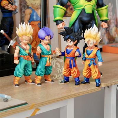 China Dragonball Super Trunks Cartoon Toy Factory High Quality Japanese Anime Gohan Saiyan Figures Collectible Action Number for sale