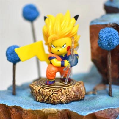 China Cartoon Toy OEM Anime Dragonball Pikacuh COSPLAY Saiyan Goku Japanese Super Action Number for sale