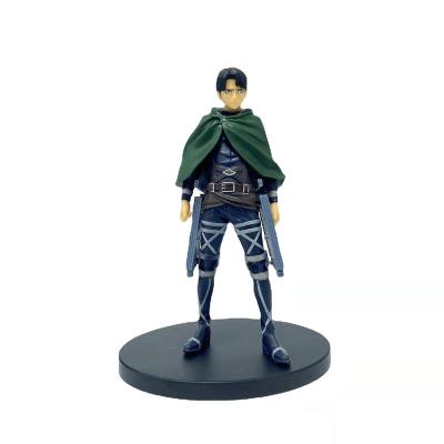 China Toy Figure Levi Attack On Titans Toy Wholesale Hot Selling Boxed Cartoon PVC Anime Action Figure for sale