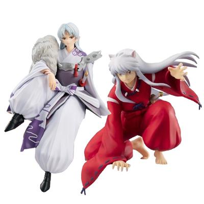 China Cartoon Toy Japanese Anime Desk Ornament Action Figures Cup Noodle Inuyasha Sesshoumaru Action Number Collectable Model for sale