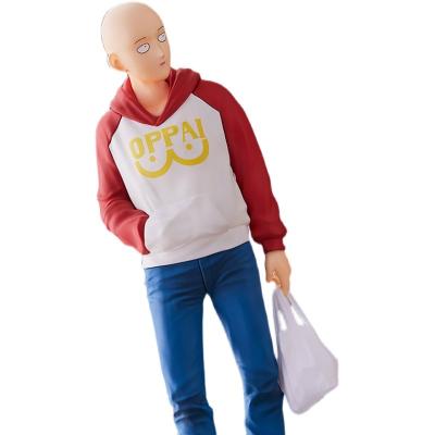 China Cartoon Toy OEM PVC Vinyl Japanese Anime ONE PUNCH-MAN Saitama Action Figures Collectible Action Figure Factory for sale