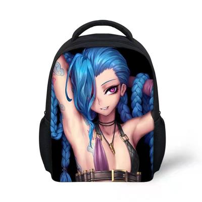 China Kid Backpack Mobile Phone Case Mousepad Painting Poster Shirts Waterproof Film Cosplay LOL Arcane Bag for sale