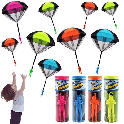 China Stress Relax Parachute For Kid Toys Outdoor Play Parachute Educational Flying Sport For Kid Toys for sale